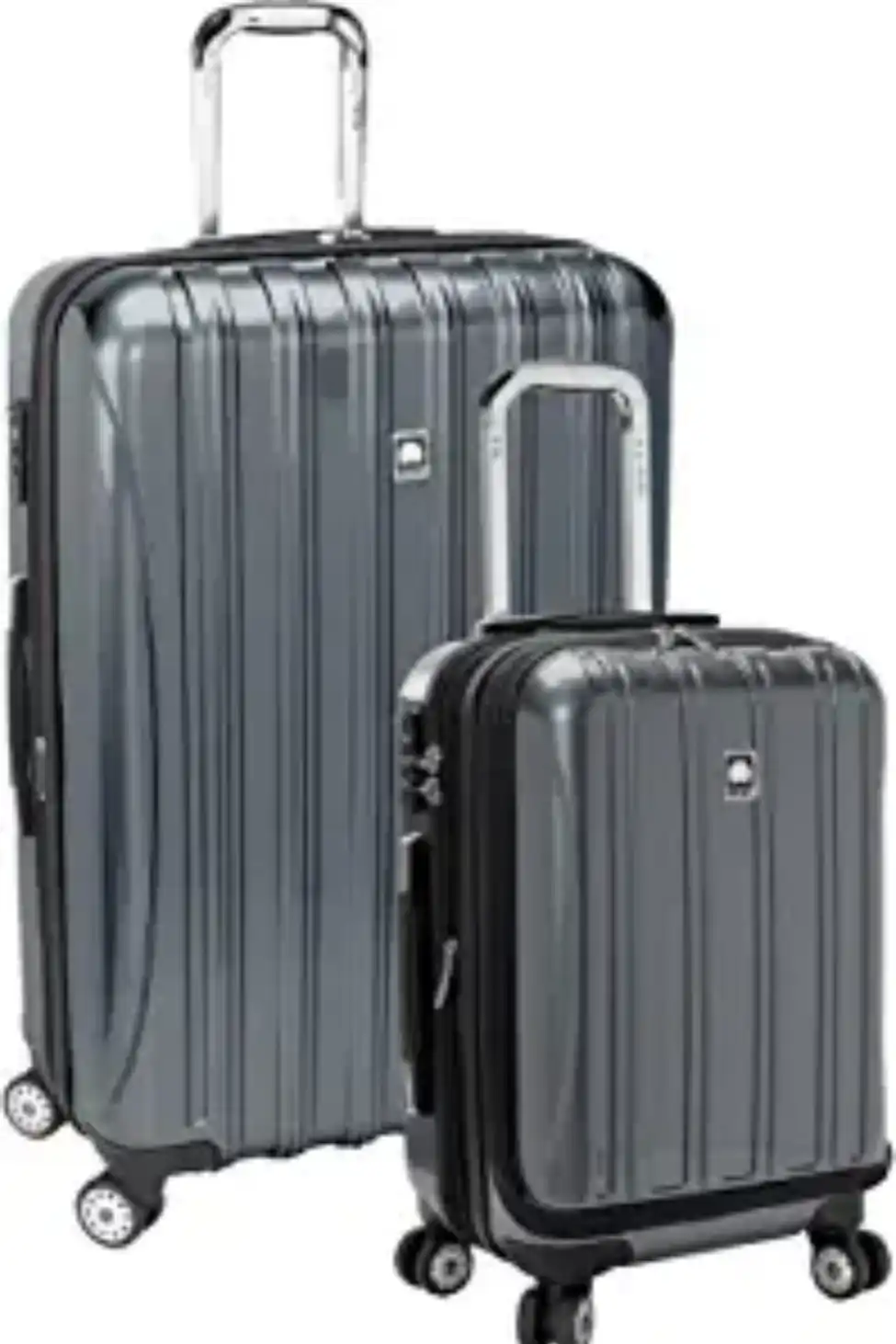 Roll over image to zoom in DELSEY Paris Helium Aero Hardside Expandable Luggage with Spinner Wheels, Titanium, 2-Piece Set (19/29)