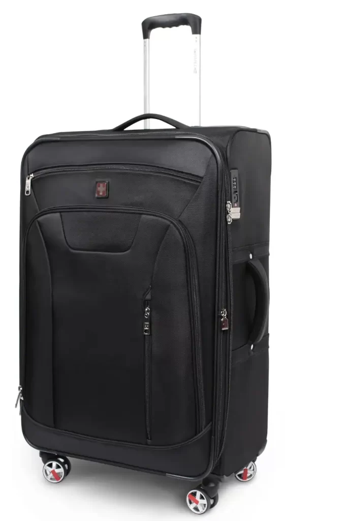 wissTech Executive 29" 8-Wheel Softside Luggage, Black