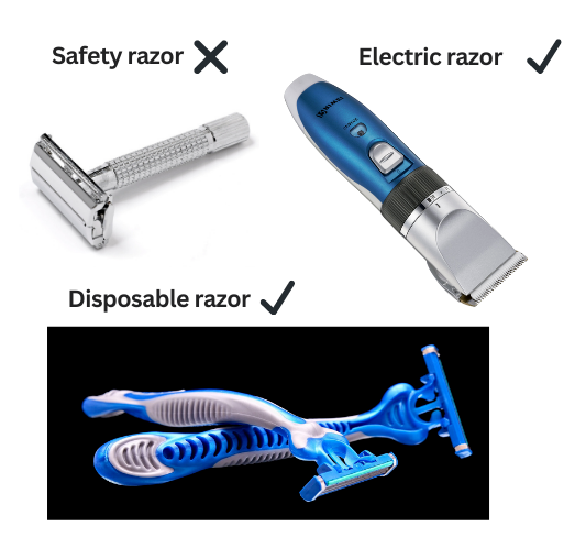 Can you bring a razor on a plane